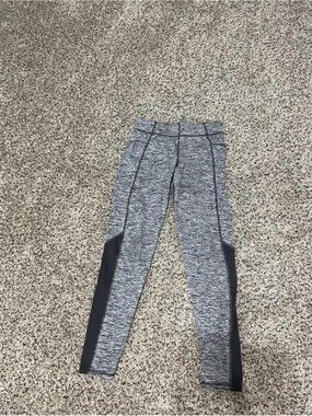 Champion Women’s Grey Leggings with Black Side Panels